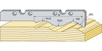 Profilmesser 91321HSS 130 mm