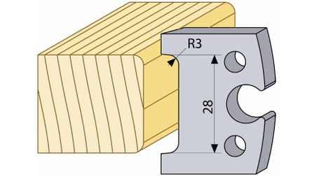 Profilmesser 94248HSS 40 mm