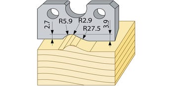 Profilmesser 94605HSS 40 mm