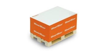 Notizblock auf Palette