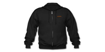 Zipperjacke mit Kapuze